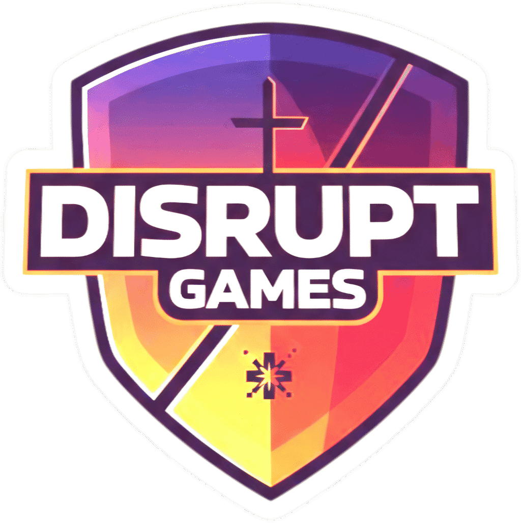 Disrupt Games shield logo